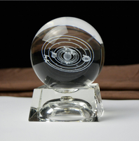 2023 diseño único de la serie del universo bola de cristal celestial 3D bola de cristal para regalos de recuerdo al por mayor