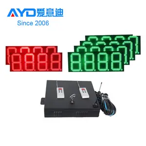 REGULAR green 4 Digit 7 Segment LED Display, Gas Station LED Price Sign, Digital LED Sign