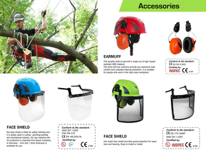قبعات صلبة واقية للبناء معتمدة من CE EN مع قناع لتسلق الأنقاذ - Product Image 6