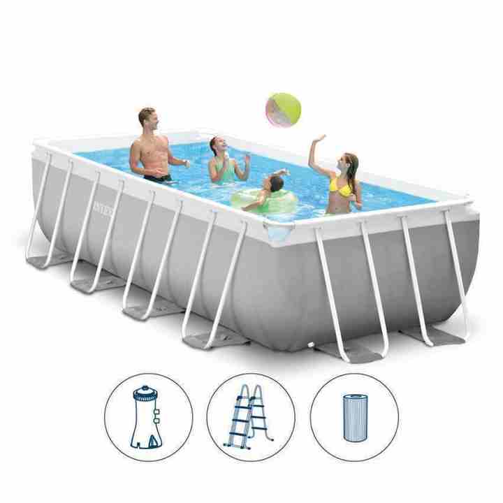 26788 Intex 4 м x 2 м x 1 м Piscinas Desmontables прямоугольная рама над наземным