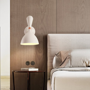 Simig Lighting Modern Nordic Black Small Iron Shade Bed Side Wall Lamp Simple Indoor Bedroom Wall <strong>Light</strong> <strong>Sconce</strong> - Product Image 6
