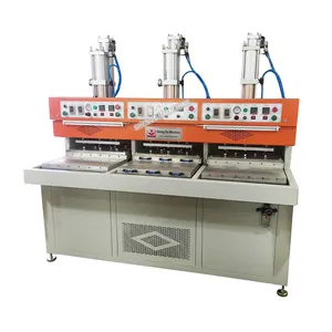 Automatic two hot and one cold three head shoes upper seamless welding machine