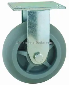 Estructura de pista de carreras de doble Bola de alta resistencia, 44 Series, 4x2, 5x2, 6x2, 8x2, placa superior, giratoria rígida con freno industries, rueda TPR gris