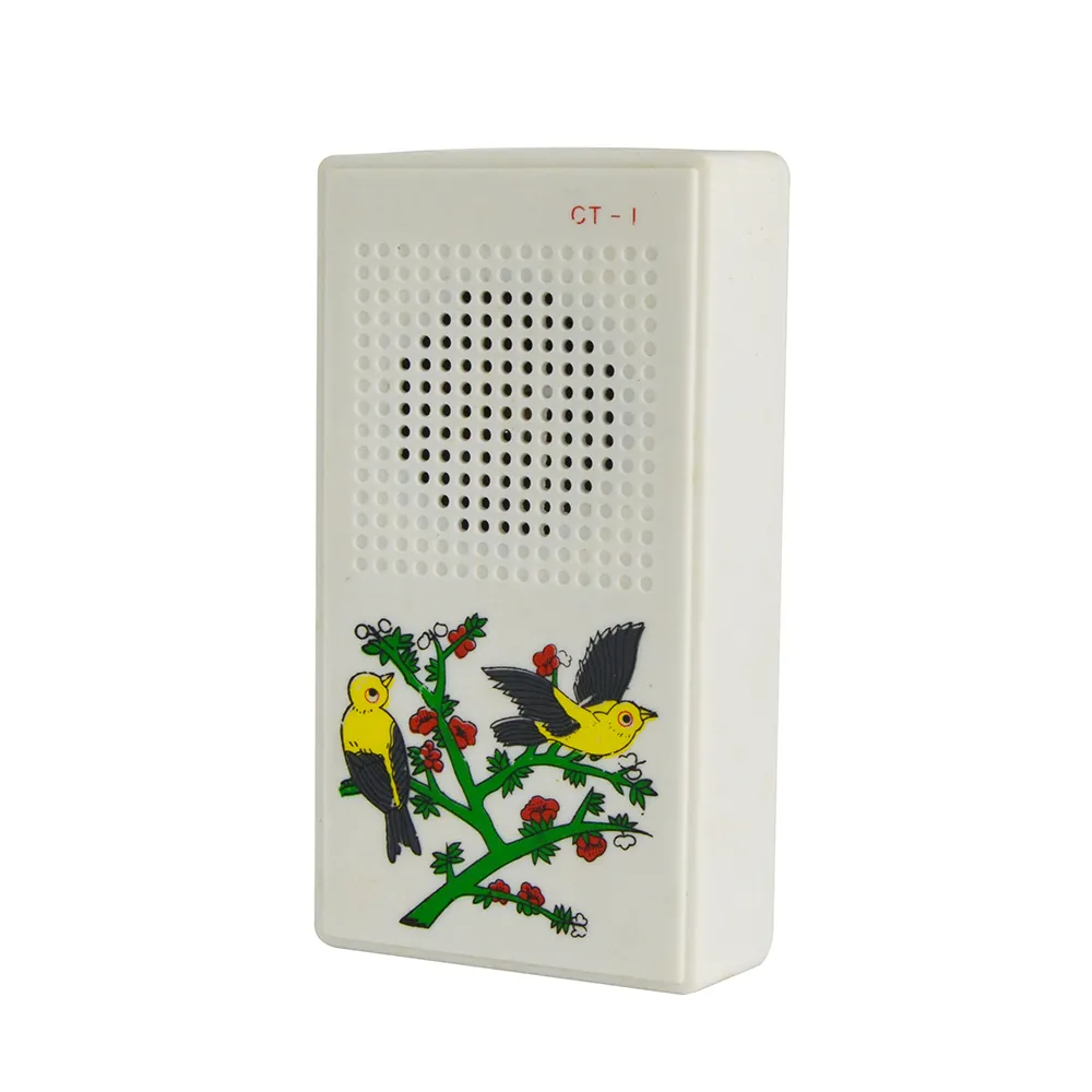 CE certification passed AC110/220V plastic singing birds cheap door bell button bird sound