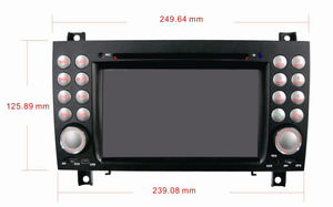 Reproductor de DVD para Auto con Sistema Android 14, Pantalla de 7 Pulgadas, TV Digital, GPS, DAB, OBD, Wifi, Quad Core para Mercedes SLK <span class=keywords><strong>200</strong></span> (171) (2008-2012) - Product Image 2