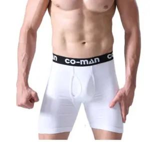 Personalizado Algodão Branco Homens Velhos Adultos para Homens De Malha De Algodão De Poliéster Homens Bolsa Boxer Shorts China Boxers Brief