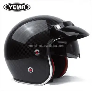 碳纤维开口摩托车头盔顶级销售 CE/DOT 证书摩托车配件头盔 628