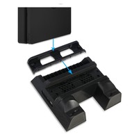 Verticale De Support De Refroidissement Ventilateur Refroidisseur Station De Charge Avec Disque de Jeu De Stockage Pour PS4 Pro Mince et Console