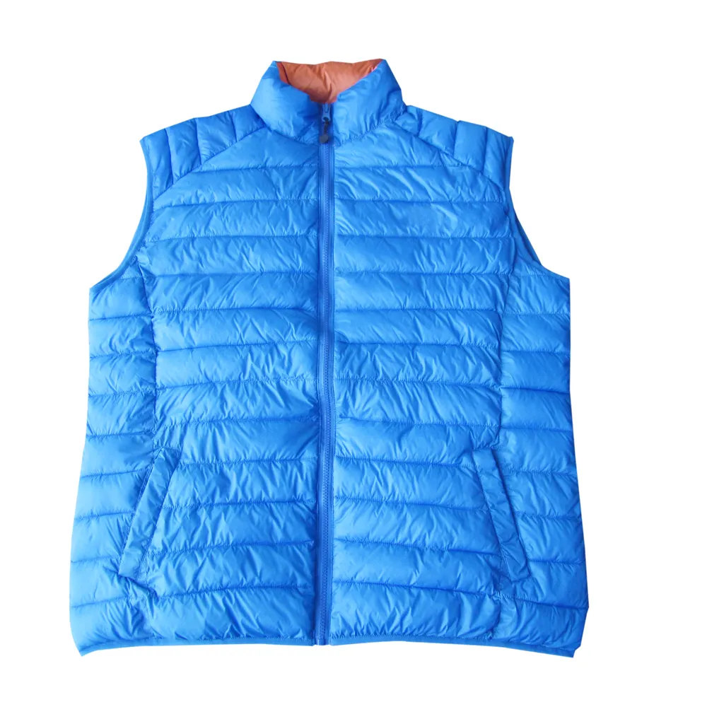 latest fashion warmth thick quilting Winter clothes man blue waistcoat down vest