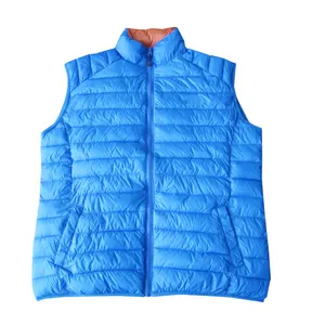 Laatste Mode Warmte Dikke Quilten Winter Kleding Man Blauw Vest Bodywarmer