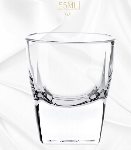 Haonai square shape 15ml mini shot glass liquor glass wholesales glass