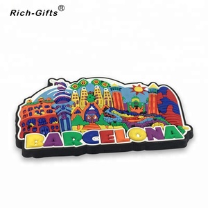 Imán de nevera de PVC 3D de <span class=keywords><strong>Barcelona</strong></span>, recuerdo turístico al por mayor - Product Image 3