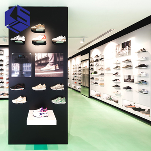 Thiết kế hiện đại bằng gỗ Giày thể thao hiển thị đứng cho thời trang cửa hàng giày đồ nội thất hiển thị đồ nội thất - Product Image 5