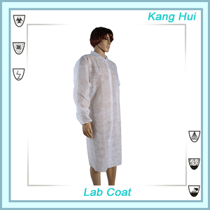 Pp jetablesisolement robe, jetables non tissés lab coat, uniforme <span class=keywords><strong>blouse</strong></span> de <span class=keywords><strong>laboratoire</strong></span> - Product Image 3
