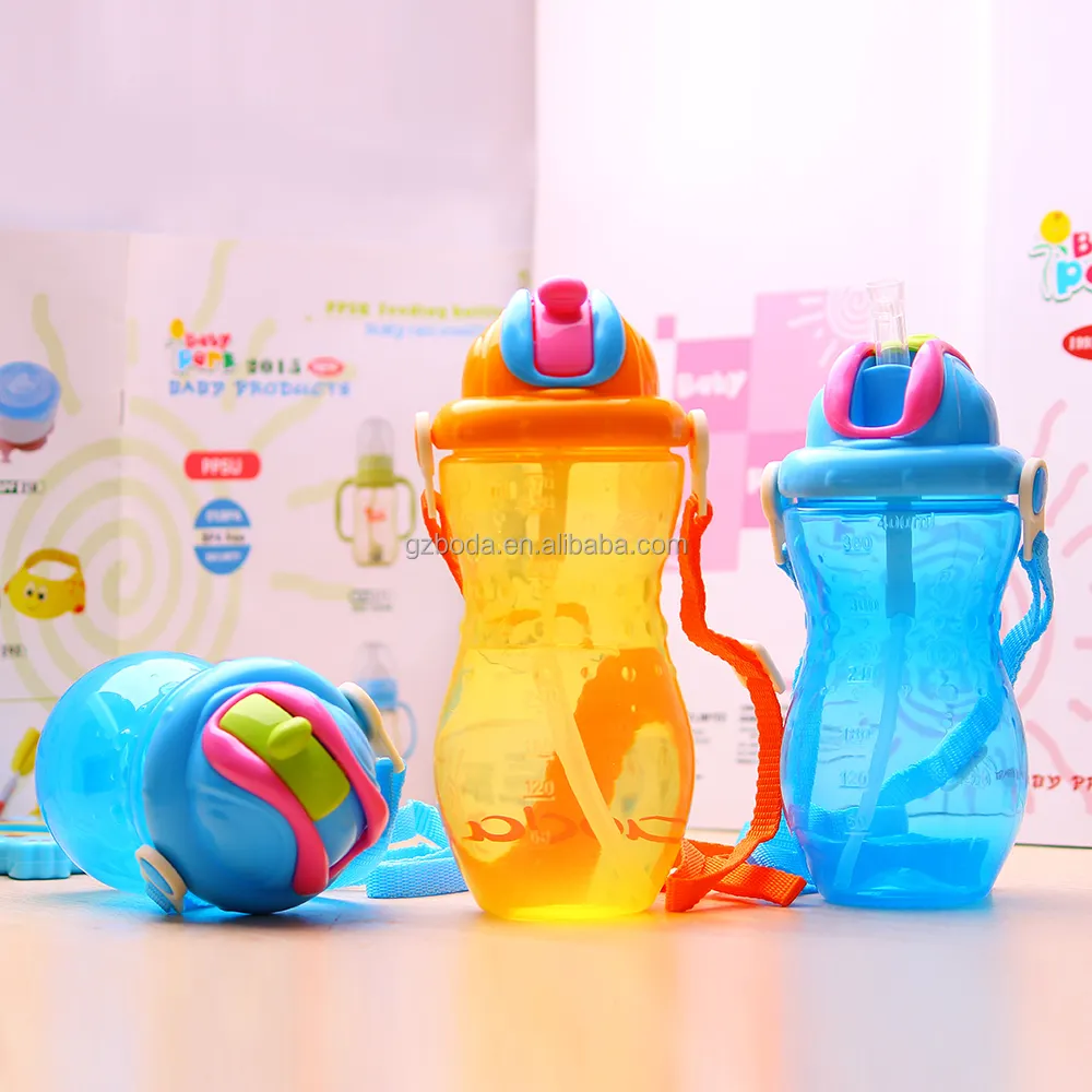 Baby 'S Spill Gratis Water Fles Goedkope Flessen Portable Plastic Drinkwater Fles