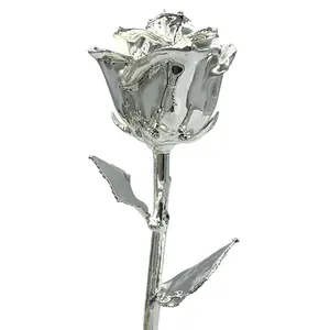 银蘸玫瑰与高品质礼品盒永远金玫瑰母亲节礼物和圣诞礼物