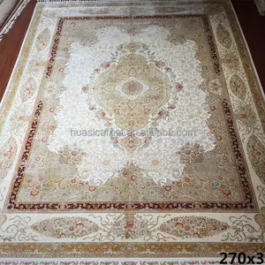 9x12英尺手工制作的土耳其地毯伊斯坦布尔丝绸波斯手工打结室内办公室酒店装饰区域地毯地毯