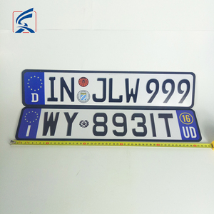 Marco de placa de matrícula de aluminio o Metal, tamaño europeo, novedad en Europa - Product Image 4