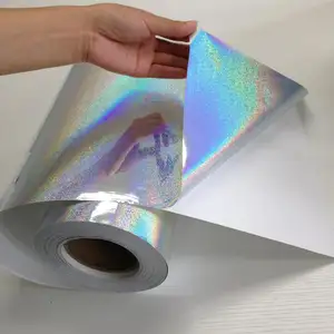 PET pp-epdm pa hologram kaplaması kendinden yapıştırıcı şeffaf holografik film