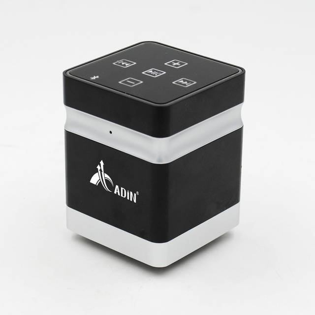 Adin BTBOX Vibration Speaker 4.0 26W Output Power Battery Included Metal Cabinet Resonant Surface Home Theatre Wireless