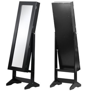 Di alta qualità pavimento bianco <span class=keywords><strong>armadio</strong></span> guardaroba gioielli con piena lunghezza <span class=keywords><strong>specchio</strong></span> - Product Image 1