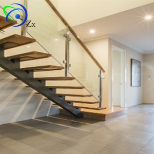 <span class=keywords><strong>Escalier</strong></span> droit en acier inoxydable pour la <span class=keywords><strong>maison</strong></span>, installation facile, design moderne, entrée en métal incurvée, double marches - Product Image 3