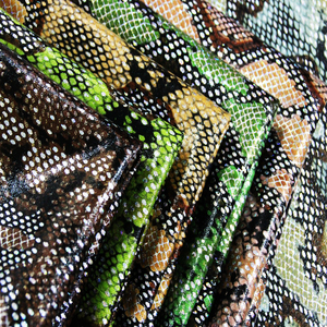 Mejor fashin serpiente de imitación tela de cuero para zapatos de <span class=keywords><strong>la</strong></span> señora bolsas - Product Image 1
