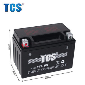 YT9-BS 긴 수명 고품질 12V 9AH 오토바이 배터리 - Product Image 2