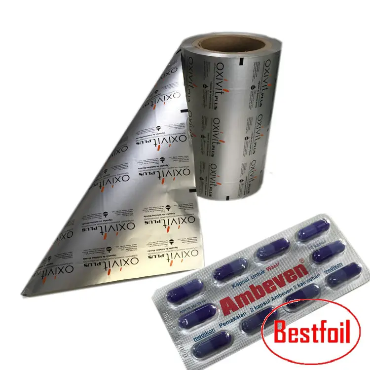 Dicetak PTP Aluminium Foil Gulungan Vietnam