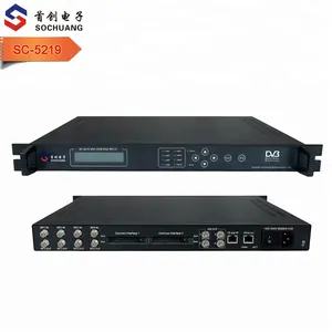 SC-5219 4in1 dvb s2 hd ird with cam satellite receiver for encryption channels dvb s receptor rf to iptv
