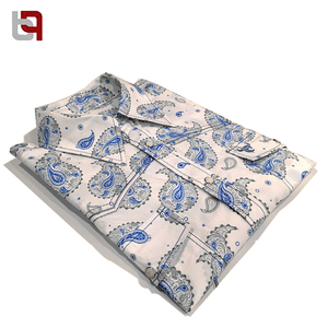 100% <strong>Paisley</strong> Print for Wholesale Cotton <strong>Men</strong> <strong>Shirt</strong> - Product Image 1