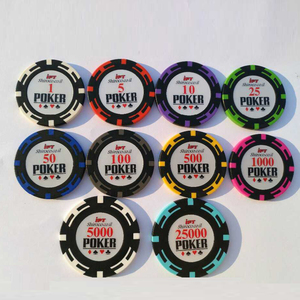 Nhựa Tokens Sticker Poker Chips, Châu Âu Nước Nóng Nhất Bán Poker Chips