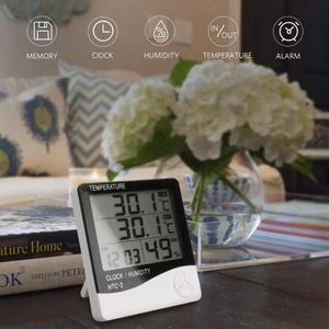 Termômetro congelar, lcd externo interior HTC-2 HTC-1 termômetro higrômetro medidor de umidade temperatura