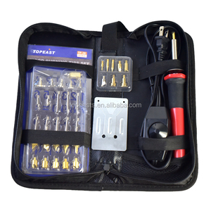 37 Set Adjustable Pembakaran kayu Alat Set Woodburning Besi Solder Tips Pisau Pembakaran Dipahat dengan Manual ukiran pisau - Product Image 1