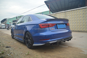 JC <span class=keywords><strong>Sportline</strong></span> คาร์บอนไฟเบอร์ด้านหลังกันชนดิฟฟิวเซอร์สําหรับ <span class=keywords><strong>Audi</strong></span> <span class=keywords><strong>A3</strong></span> S3 2015 2016 - Product Image 6