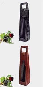 Bolsa de Piel Sintética para Cerveza y Vino, Funda para Botella, Bolsa Térmica, Porta Botellas, Bolsas de Exterior, Bolsos de Mano, Logotipo Personalizado - Product Image 4