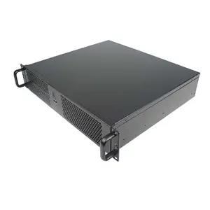 OEM mini ATX 2u rackmount server chassis dengan 4*3.5 inch HDD