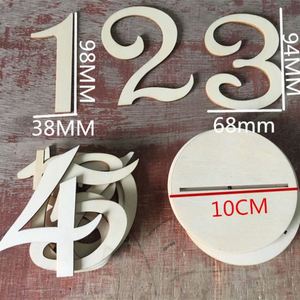 Antique Finish Wooden Sign / <strong>Table</strong> <strong>Numbers</strong> - Product Image 3