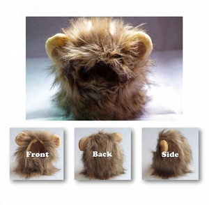 Disfraz de León para Mascotas, <span class=keywords><strong>Peluca</strong></span> <span class=keywords><strong>con</strong></span> Orejas para <span class=keywords><strong>Perros</strong></span> y Gatos, Disfraz de Halloween, Accesorios para Mascotas, Ropa para <span class=keywords><strong>Perros</strong></span> - Product Image 3