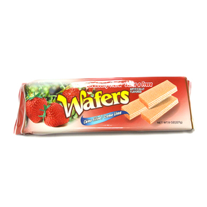 Good Taste Fruit Flavor Lemon Coconut Strawberry Wafer Biscuits with <strong>Chocolate</strong> Rolling Process Box Packaging - Product Image 5