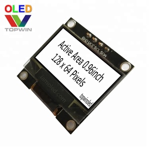Topwin 0.96 ''0.96 inç 0.96 inç 128x64 piksel sarı ve mavi oled ekran modülü 4pin iic arayüzü TW28640960A 1306 pcb kartı - Product Image 3