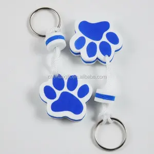 Guangzhou Factory Floatable Keychain Foam Floating Boat Key Chain Custom Logo Float Key Ring