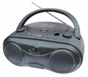 CD portátil Boombox con AM/FM Radio USB y compatibilidad con tarjeta SD - Product Image 1