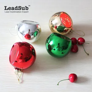 Photo personnalisée ornements d'arbre <span class=keywords><strong>de</strong></span> noël en plastique boule - Product Image 1