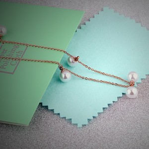 <span class=keywords><strong>Promo</strong></span> Perlmutt Lady Halskette Edelstahl Perlenkette Schmuck für Muttertag Geschenk Wahl - Product Image 4