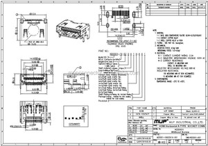 MUP-H20001 Đầu Nối Tương Thích HDMI Nữ 19pin Ổ Cắm Hàn Pcb Loại A - Product Image 5