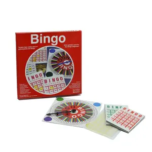 Familie Spaß Karton Glücksspiele Tragbare Papier Bingo Bord Karte Spiel