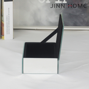 Jinnhome mini hợp thời trang mạ Bạc gương đôi bóng bướm pha lê thủy tinh vòng cổ thời trang hộp đồ trang sức quà tặng - Product Image 3