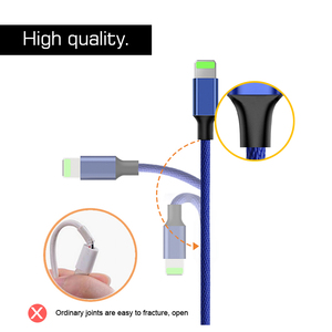Vaquero Micro tipo C 8 Pin datos teléfono móvil USB cargador 3 en 1 Cable de carga - Product Image 4