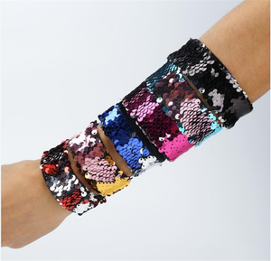 2018 nouveaux Bijoux De Mode Coloré Magique Réversible Paillettes Bracelet En Gros - Product Image 5